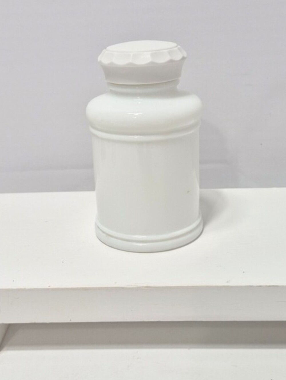 1930 's Milk Glass apothecary jar